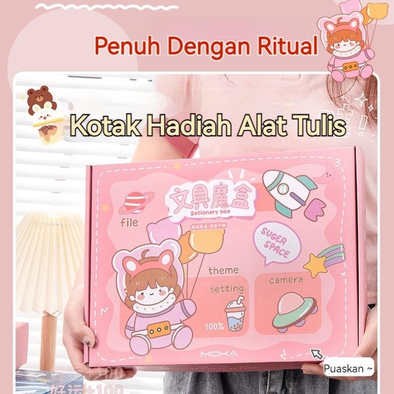 

Me41 CODSet Alat Tulis 13 in 1 Paket Alat Tulis Sekolah Anak Lengkap / Paket Perlengkapan Sekolah Lengkap Pencil Case Crayon Penggaris Rautan Penghapus / Set Stationery / Kotak Hadiah Alat Ttulis Liburan Anak Murah