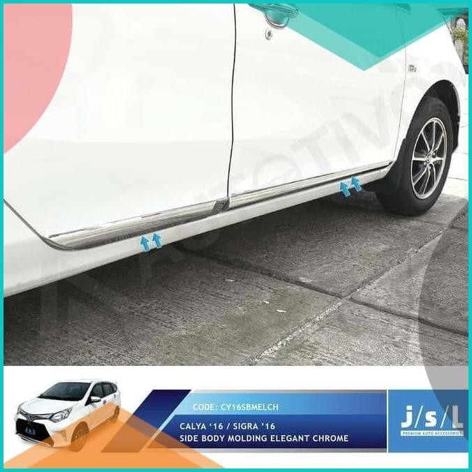 Toyota Calya List Samping Mobil JSL / Side Body Molding Elegant Chrom
