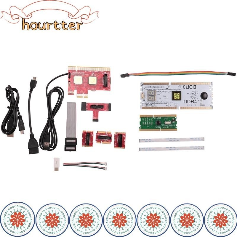 

V8 Laptop Desktop PC Universal Diagnostik Uji Debug King Kartu Pos Dukungan untuk PCI PCI-E MiniPCI-E LPC DDR3/4 Hourtter |9D9B7A5C|