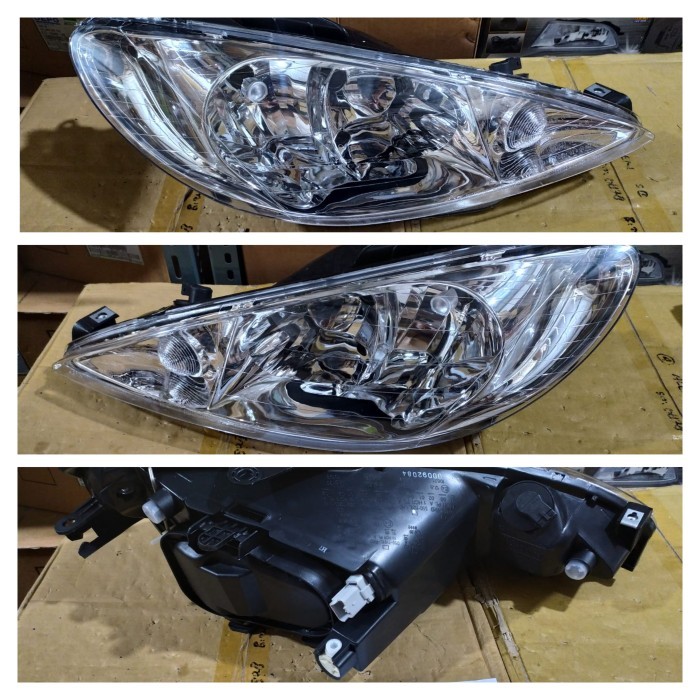 Murah 550-1121-Ld Head Lamp(Crystal) Peugeot 206