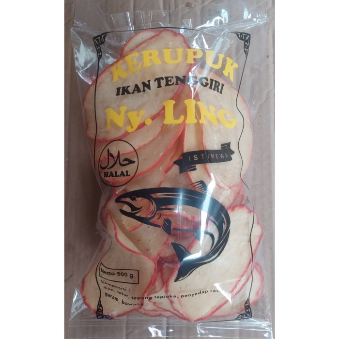 

Kerupuk Ikan Tenggiri Ny Ling / Krupuk Ikan Tengiri / Kerupuk Mentah / Oleh Oleh Khas Pontianak /