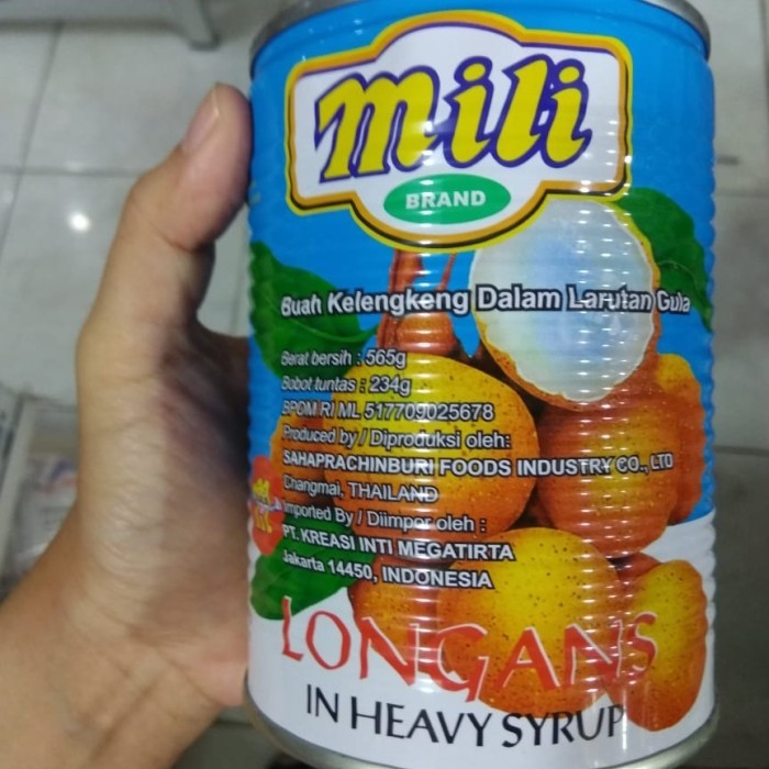 

Mili Brand Buah Kelengkeng Dalam Larutan Gula / Longan Kalengan