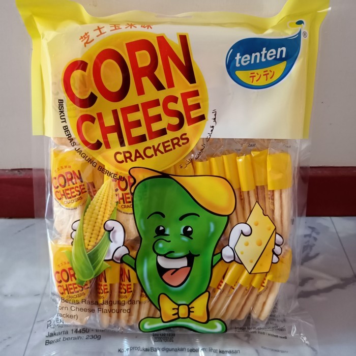 Tenten Corn Chesee Crackers Snack Malaysia Cemilan Halal