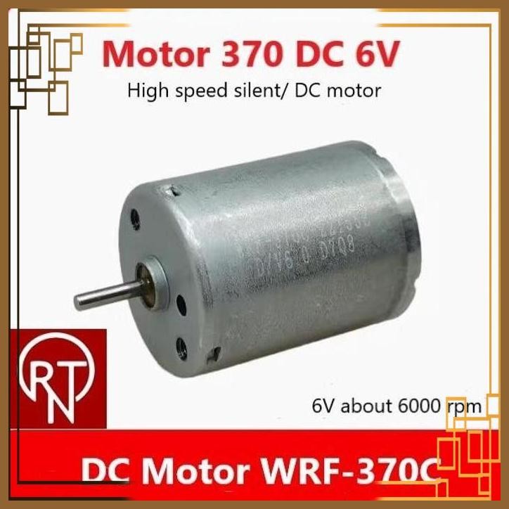 [RTC] Dinamo Motor 370 High Speed 6V Silent Motor Toy/Car/Ship (370WRF)