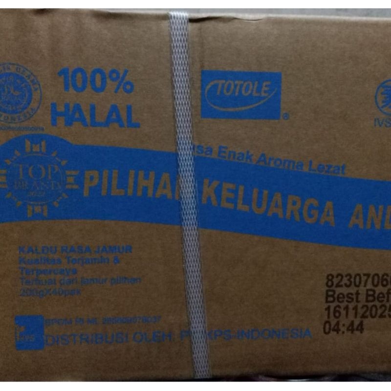

Kaldu Jamur Totole 200 Gr x 40 Pcs per Dus