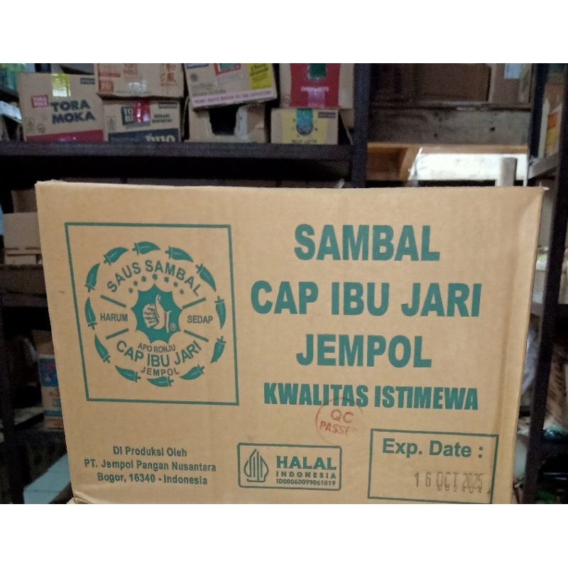 

Sambal 140 ml cap ibu Jari Jempol x 24 botol per dus