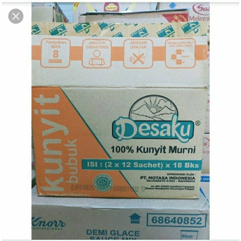 

Kunyit Desaku Per Dus Isi 18Pack x 2Renceng x 12Sachet