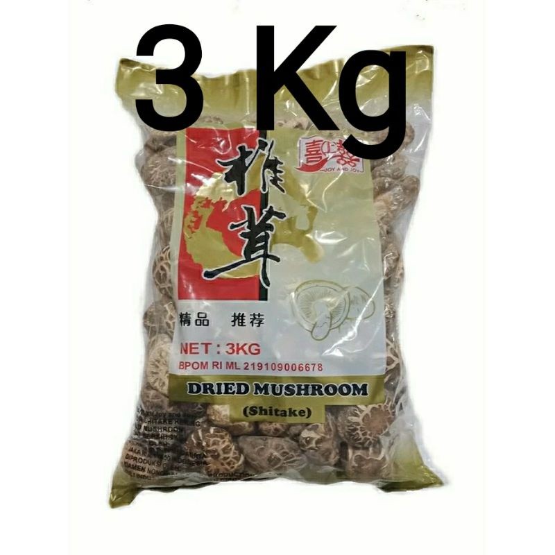 

Jamur payung shitake hioko kering 3kg grade A tebal import 4-6CM