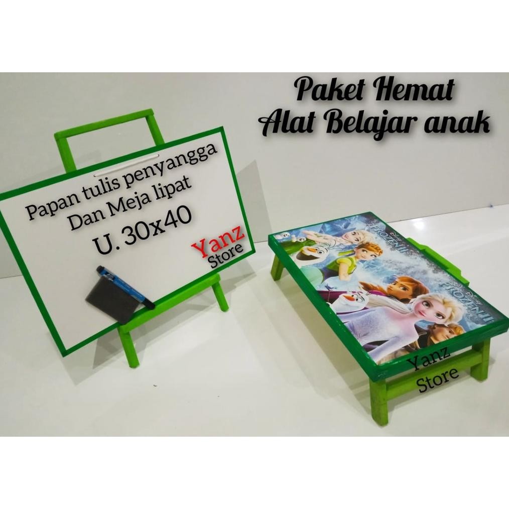 

TERLARIS 1 set paket hemat alat tulis/papn tulis penyangga 30x40/meja belajar karakter/papan tulis murah/papantulis karakter/white board/papn tulis lengkap dan murah un-123