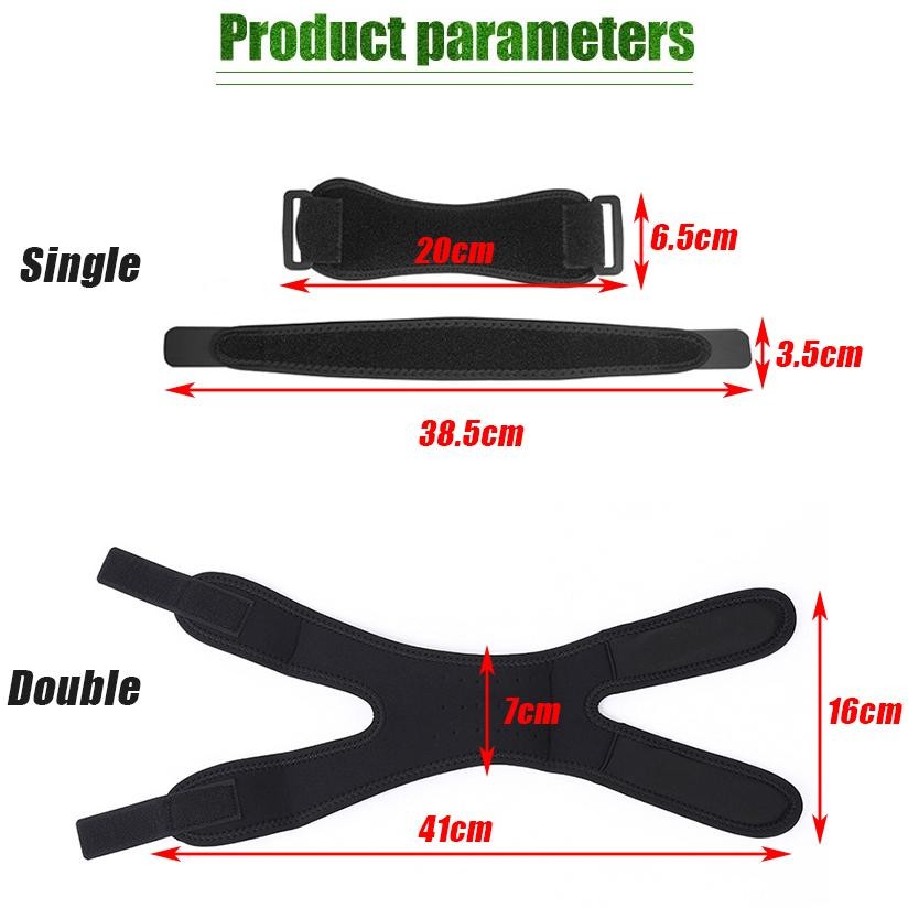 Alat Pelindung Gym Deker Patela Tendon / Deker Lutut / Knee Support / Brace Olahraga Untuk Kesehatan