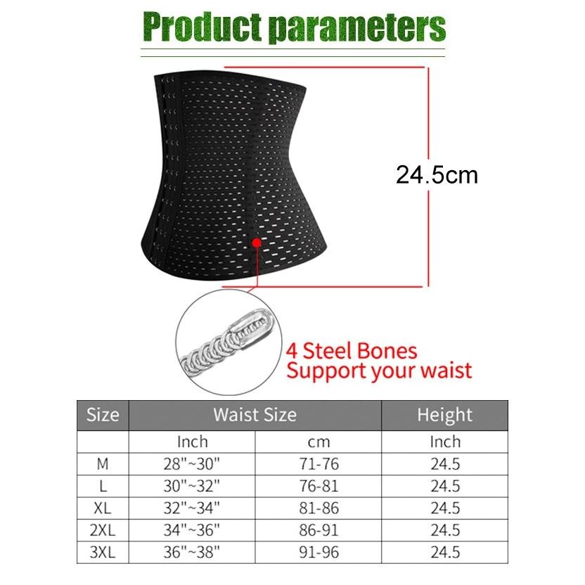 Alat Pelindung Gym Sabuk Keringat Pria Korset / Sabuk Perut Olahraga Kebugaran / Korset Pelangsing P