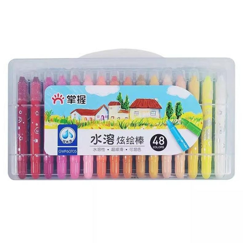 

Premium Crayon Graps 48 Warna Mata Sedang Water Soluble Crayon Krayon Lembut High Quality