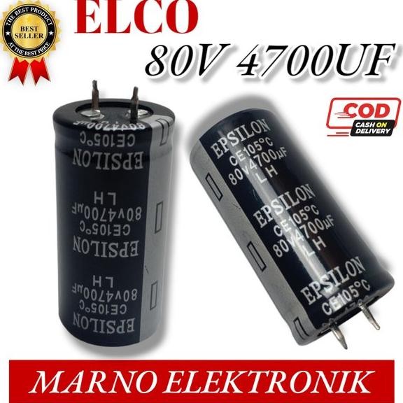 CAPASITOR KAPASITOR ELCO 80V 4700UF 80V4700UF ASLI ORI ORIGINAL