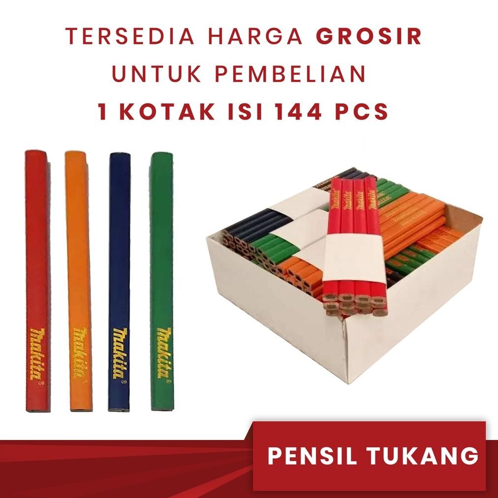

PENSIL TUKANG / PENSIL TUKANG PER PCS & GROSS / PENSIL TUKANG MAKITA