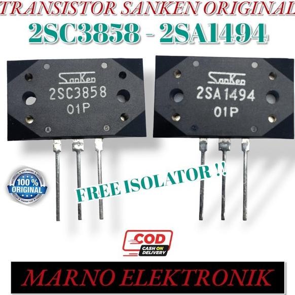 TR TRANSISTOR SANKEN 01P 2SC3858 2SA1494 2 SC 3858 SA 1494 ASLI ORIGINAL (ORI)