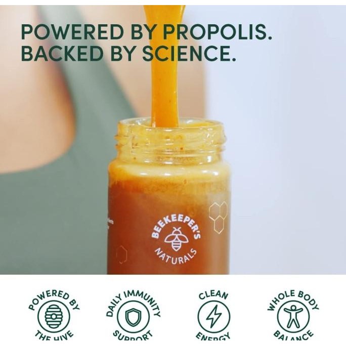 

BEEKEEPER'S NATURALS B.Powered Royal Jelly Honey Propolis Bee Pollen