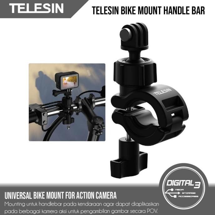 NEW Telesin DJ-HBM-001 360 Bike Handlebar Mount Holder Stang Motor Gopro