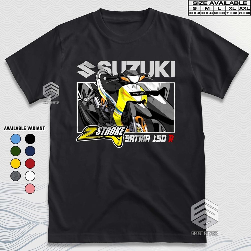 Promo Kaos Racing Suzuki Satria 150 R 2 Stroke Two Stroke 2 Tak Baju Distro Motor Herex Underbone T0