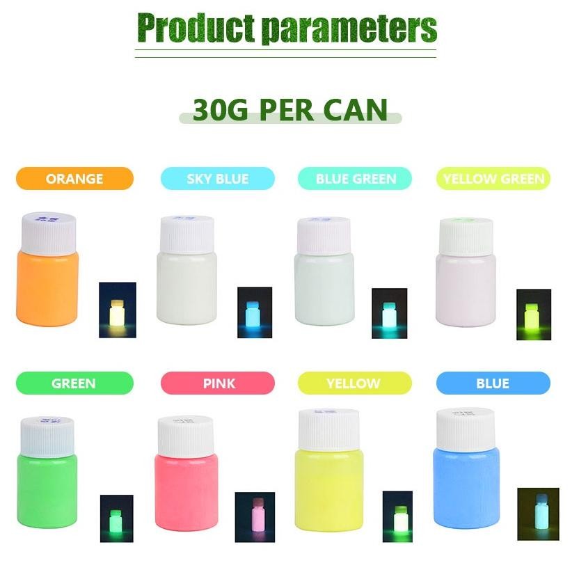 

Hobi & Koleksi Lainnya 8 Warma /SET Cat Glow In The Dark Luminous Pigment 15g Cat Lukis Custom Painting Sepatu Jaket Tas