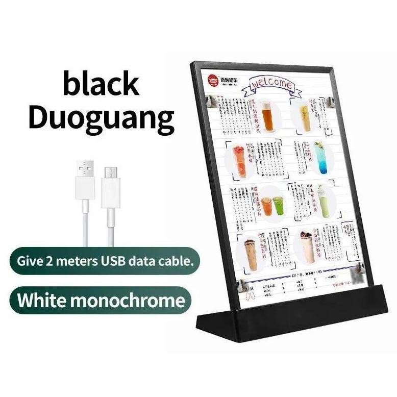 Premium Stand Menu Led Lampu Menu Board Akrilik Display Led Menu Display High Quality