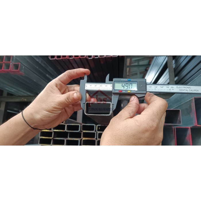 Besi Stall Hollow/ Hollo / Holo Hitam 25X50 (1.2Mm 1.4Mm 1.8Mm 2Mm) Murah!