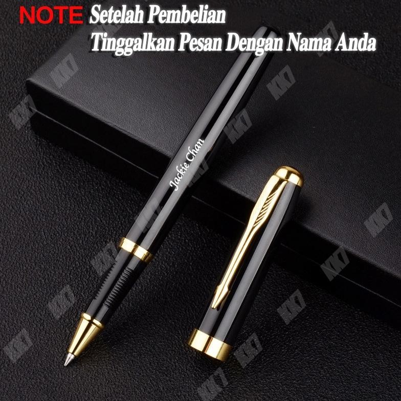 

Big Sale!!! Request Nama Pena Nama Kustom Logam Kotak Hadiah Pria Wanita Kantor Bisnis Pena Tanda Tangan dengan 2 Isi Ulang (Hitam) Berkualitas