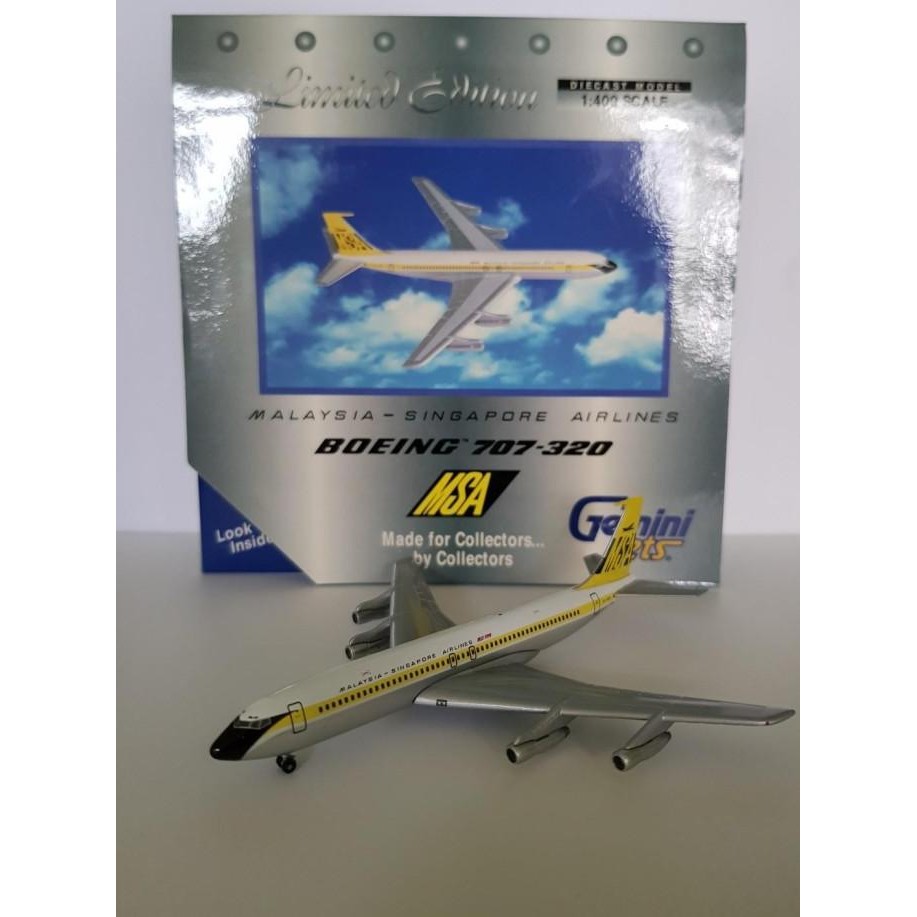 1/400 Malaysia Singapore Airlines B707-320 Gemini Jets Diecast