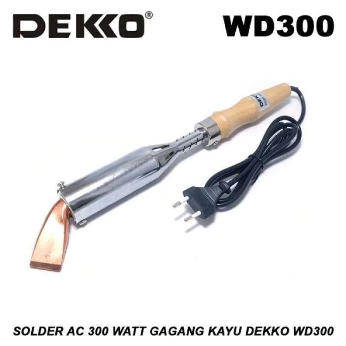 DEKKO WD300 SOLDER AC 300W GAGANG KAYU - SOLDER WD 300 WATT ORIGINAL