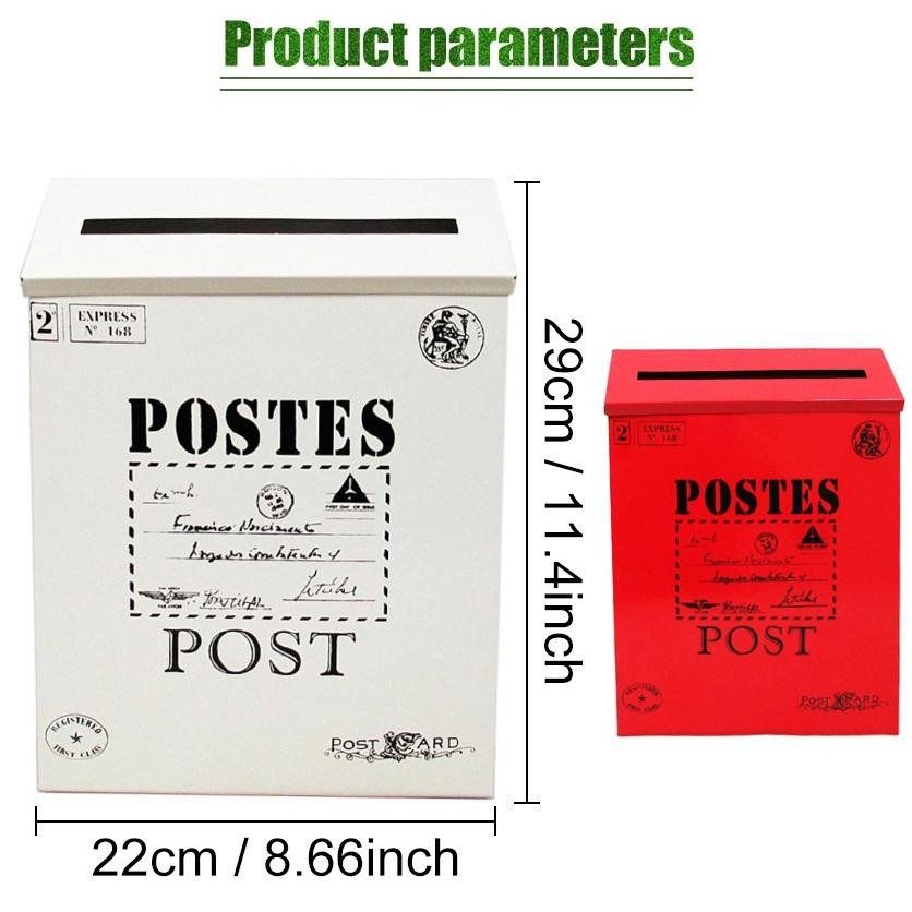 

Kartu Pos Kotak Pos Surat Mail Box bahan besi plat