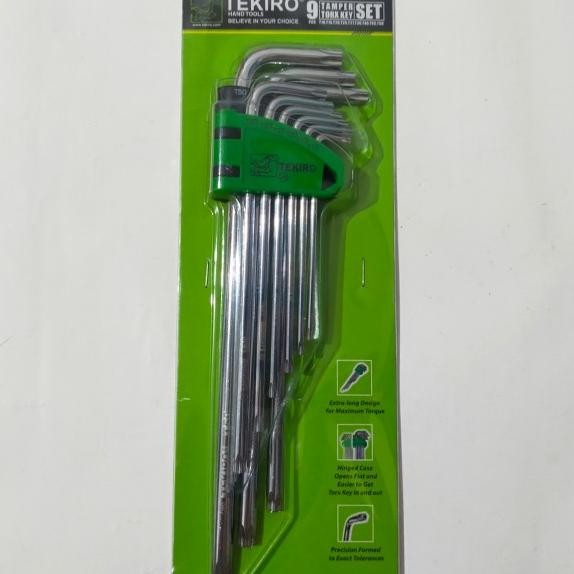 Kunci L Tekiro Kembang Set Panjang 9 Pcs (Tanpa Lobang) Hk-To205