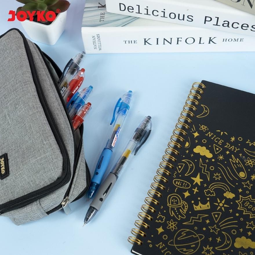 

qw-45 1 PAK / 12 PCS Ballpoint Gel Pen Joyko GP-265 Q Gel Hemat