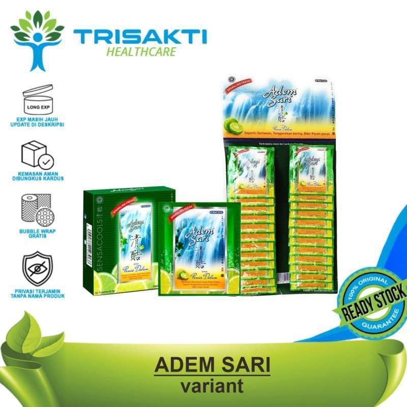 

PROMO ADEM SARI 1 DUS 5 SACHET/1 HANGER 24 SACHET /6 SACHET /12 SACHET - PELEGA PANAS DALAM 1 DUS