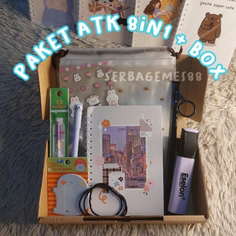

jg-8 serbagemes88 - (PART 2) PAKET ALAT TULIS 8IN1 / STATIONERY SET / ALAT TULIS SET / STATIONERY SET Berkualitas
