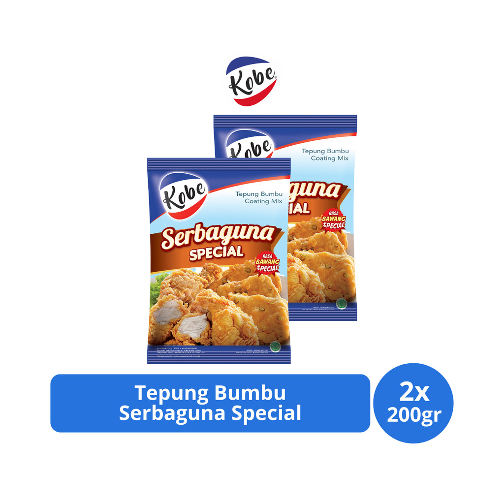 

Kobe Tepung Bumbu Serbaguna Special 200gr x 2 pcs