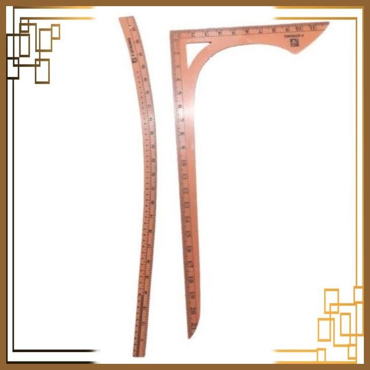 

[SGW] PENGGARIS POLA SET 2 PCS SIKU LENGKUNG FS L021 + L024 -PENGGARIS JAHIT