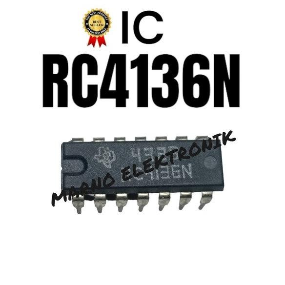 IC RC4136N RC 4136 N RC-4136N ASLI ORI ORIGINAL