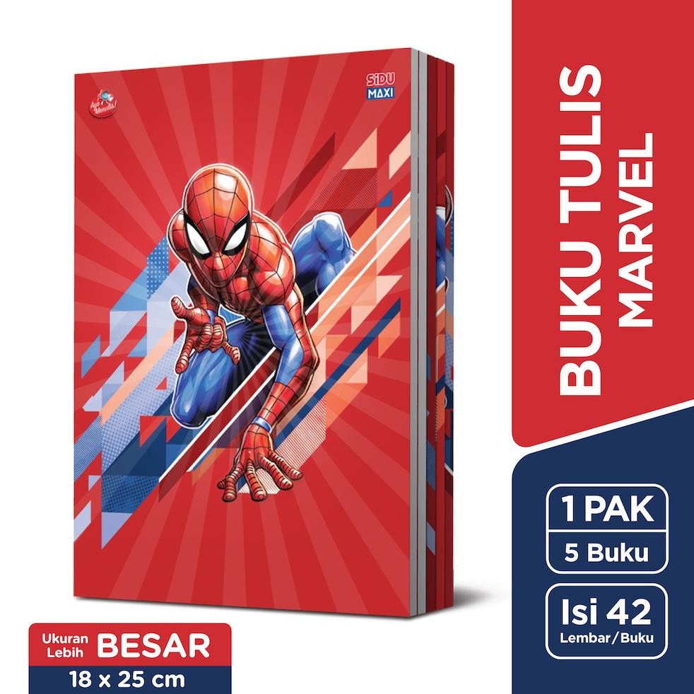 

ty-65 SiDU Maxi Buku Tulis Marvel 42 Lembar - 5 buku Viral