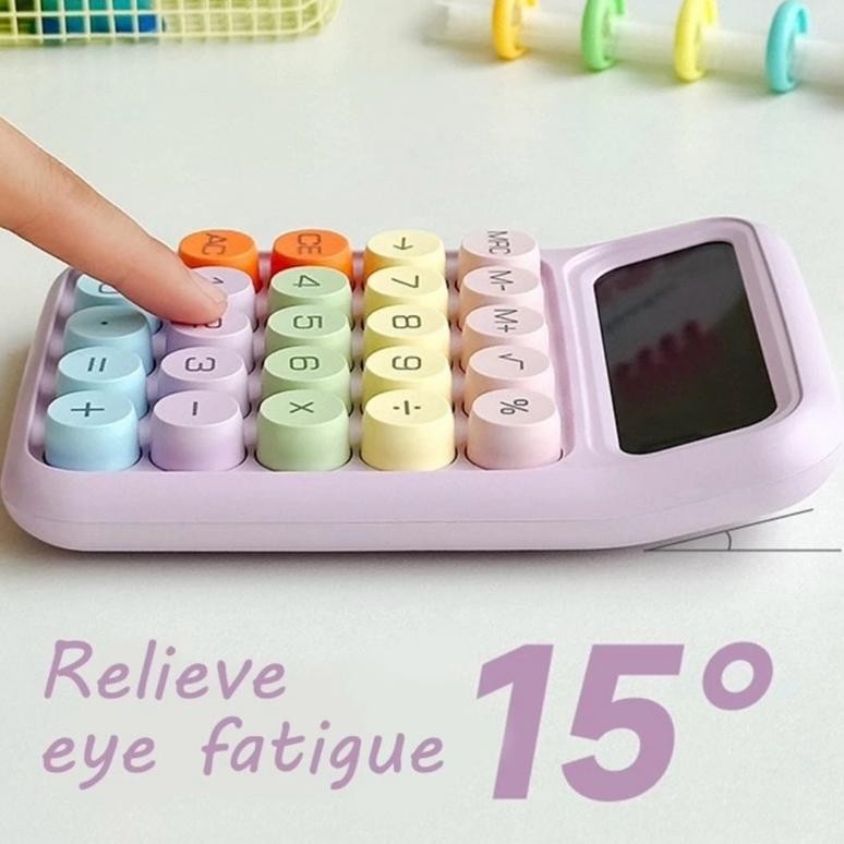 

er-6 KOREA DOPAMIN KALKULATOR LUCU WARNA 12DIGIT DISPLAY BESAR KEYBOARD DOT MEKANIK TOMBOL BESAR ALAT TULIS SEKOLAH & KANTOR KALKULATOR MINI KALKULATOR ESTETIK Sale