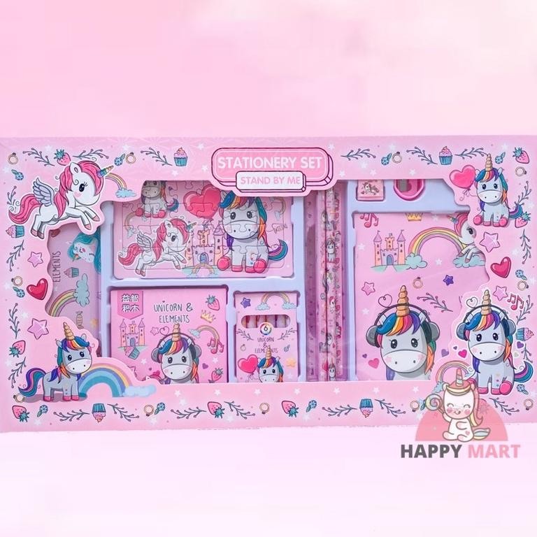 

Promo! kotak pensil unicorn / spiderman / frozen set puzzle Murah