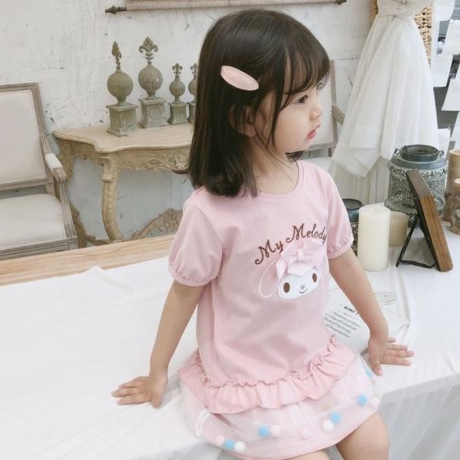 oiu MY MELODY DRESS dress anak pom pom my melody TERLARIS