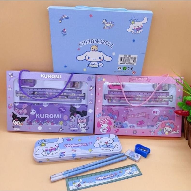 

PJ24 SET ALAT TULIS SANRIO VIRAL SET 6 IN 1 STATIONERY SET KOTAK PENSIL ANAK SET Termurah