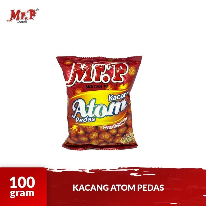 

Mr.P - Kacang Atom Pedas 100gr - Atom Coated Peanuts Chili