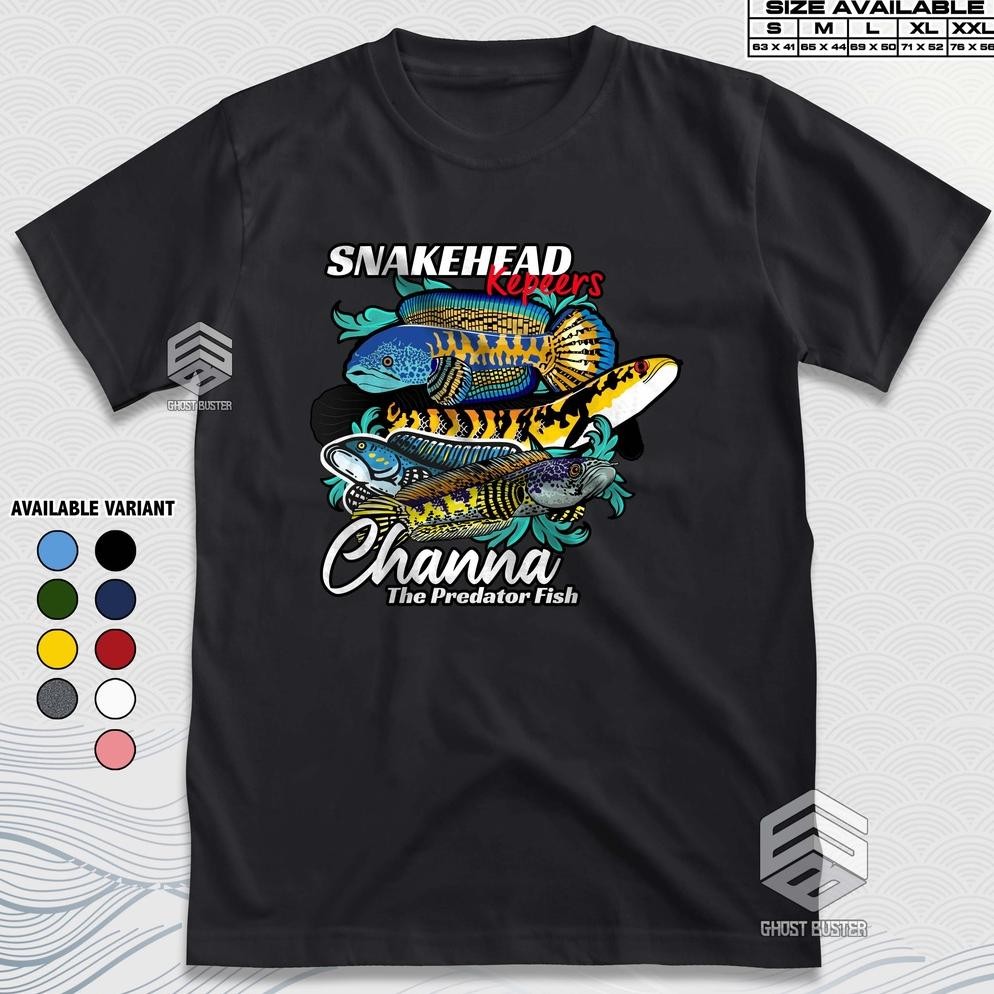 Promo Kaos Channa Snakehead Keepers Chana Predator Fish Baju Distro Ikan Hias Tshirt Aquascape Gba89