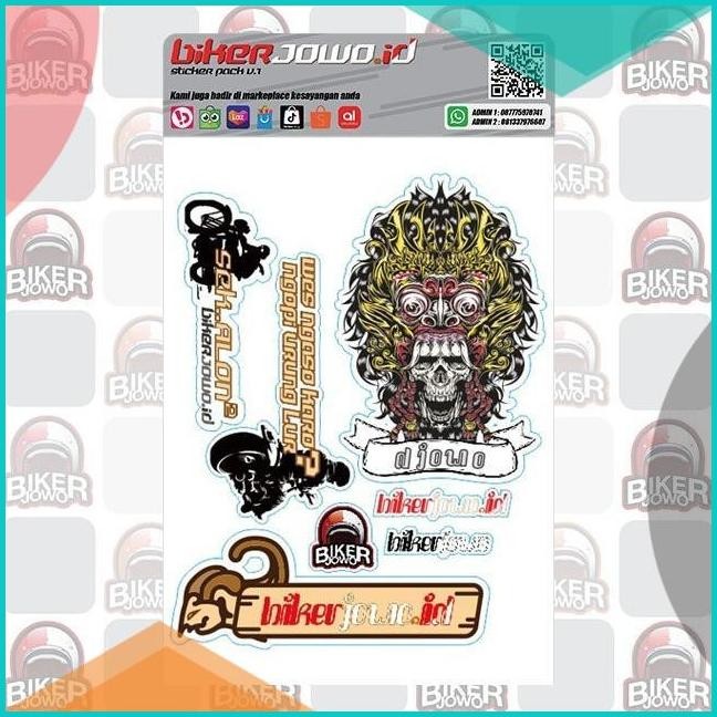 

Bikerjowo Sticker Pack 140BZ4 suku cadang
