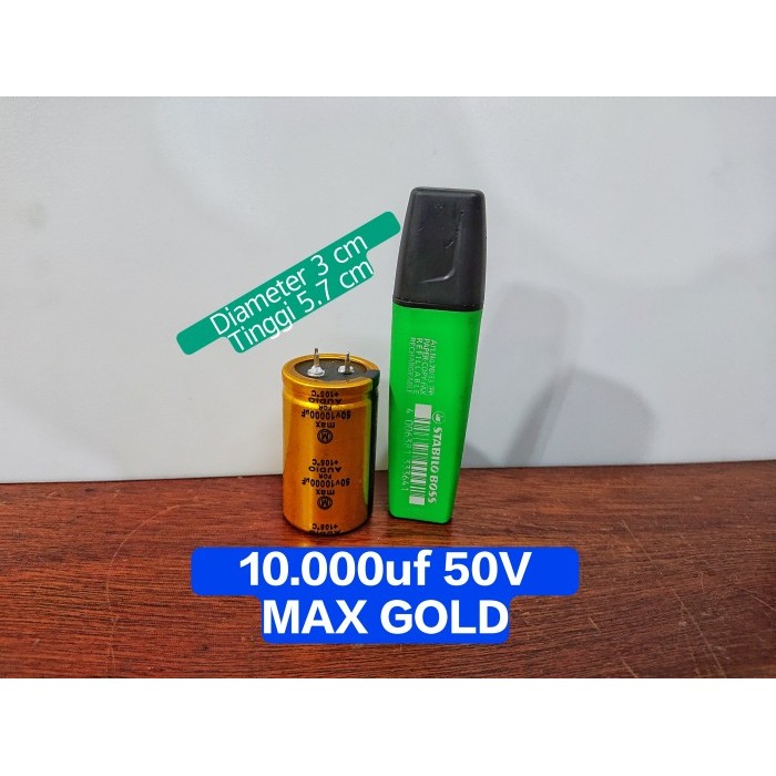 #@#@#@#@] Elco 10.000uf 50V / Elco 10000uf 50V MAX Gold MURNI FULL