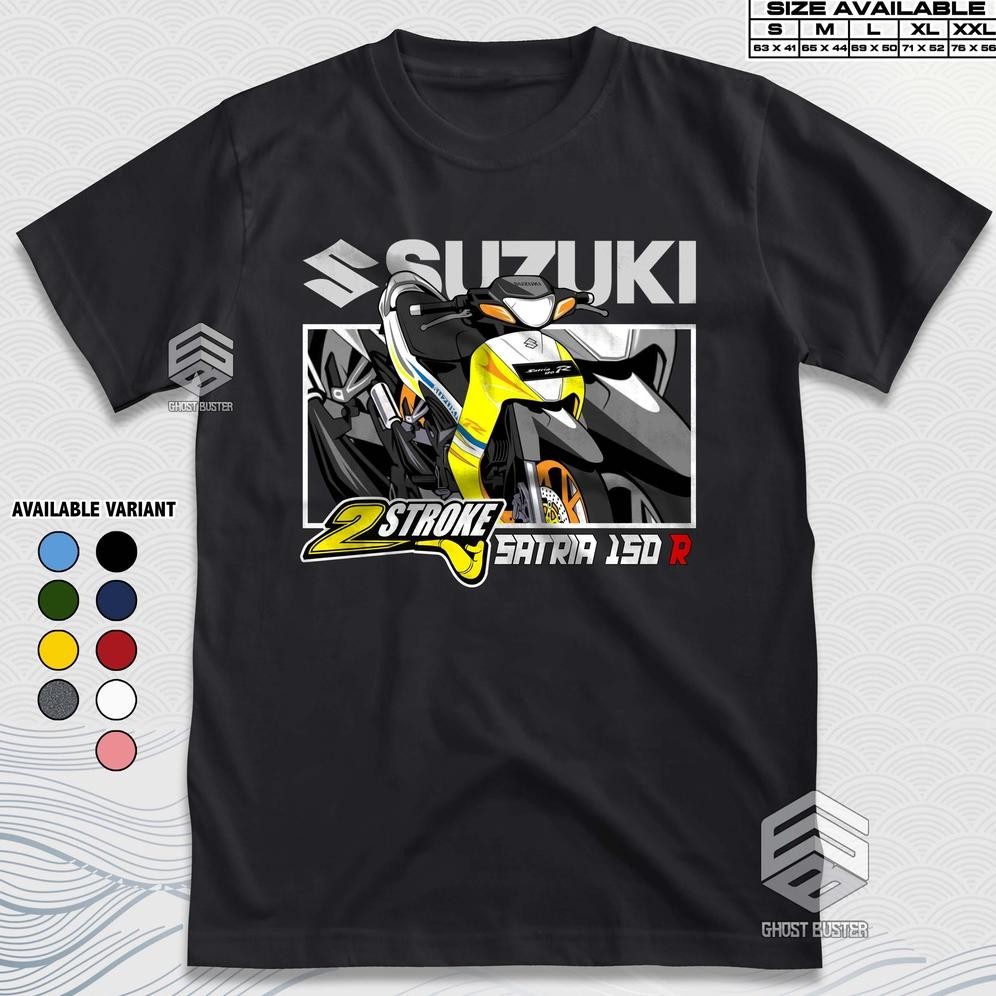 Promo Kaos Racing Suzuki Satria 150 R 2 Stroke Two Stroke 2 Tak Baju Distro Motor Herex Underbone T0