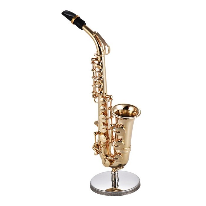 LIMITED EDITION Alat Musik Saxophone Alto Mini Bahan Kuningan Untuk Dekorasi