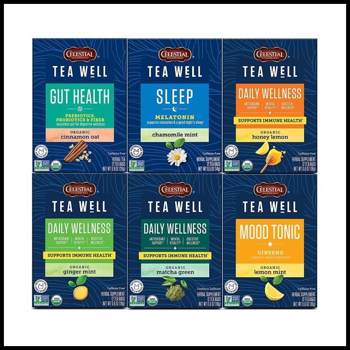 

Celestial Seasonings Herbal Tea Daily Wellness, 12 Teabags