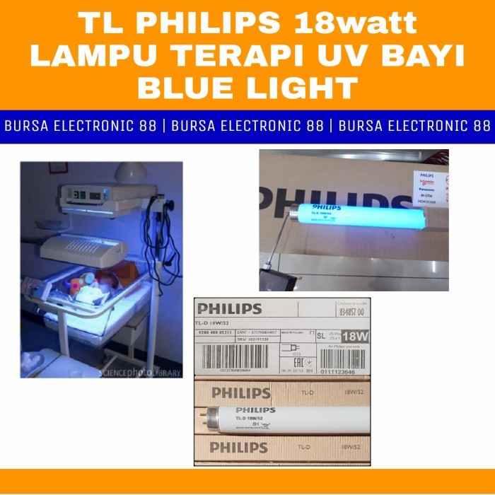 ~@~@~@~@] Philips TL 18 Watt 52 Lampu Terapi UV Bayi blue light
