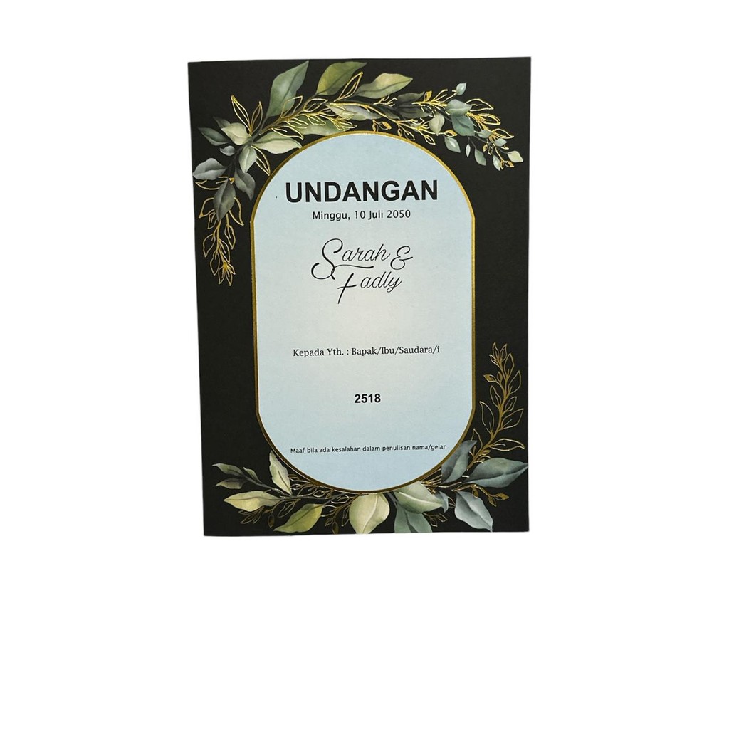 Undangan Blangko Erba 2518